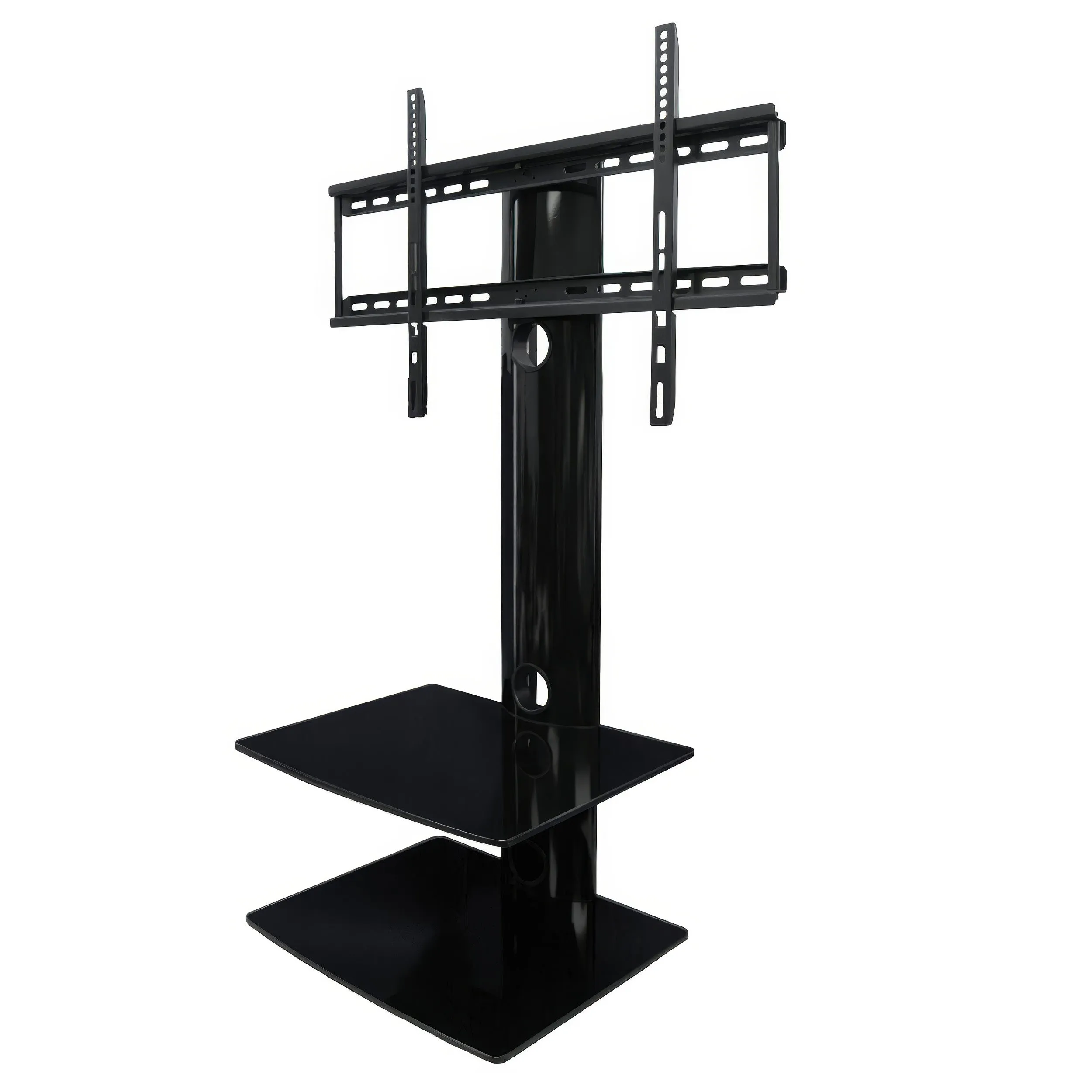 Tygerclaw TV Stand with Dual Shelves for TVs from 32-65" - Black|Meuble pour téléviseur TygerClaw avec 2 tablettes pour téléviseurs de 32 po à 65 po - noir