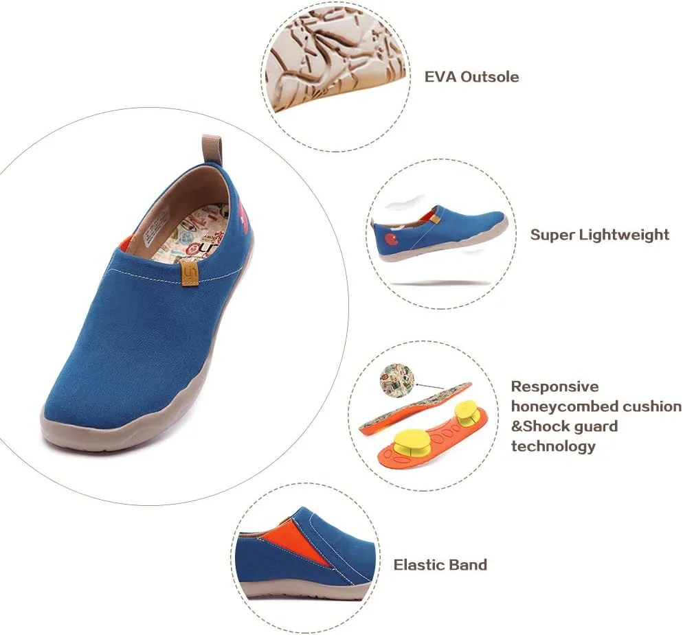 UIN Men's Art Design Travel Shoes Slip On Casual Loafers Stylish Lightweight Comfort Fashion Sneaker