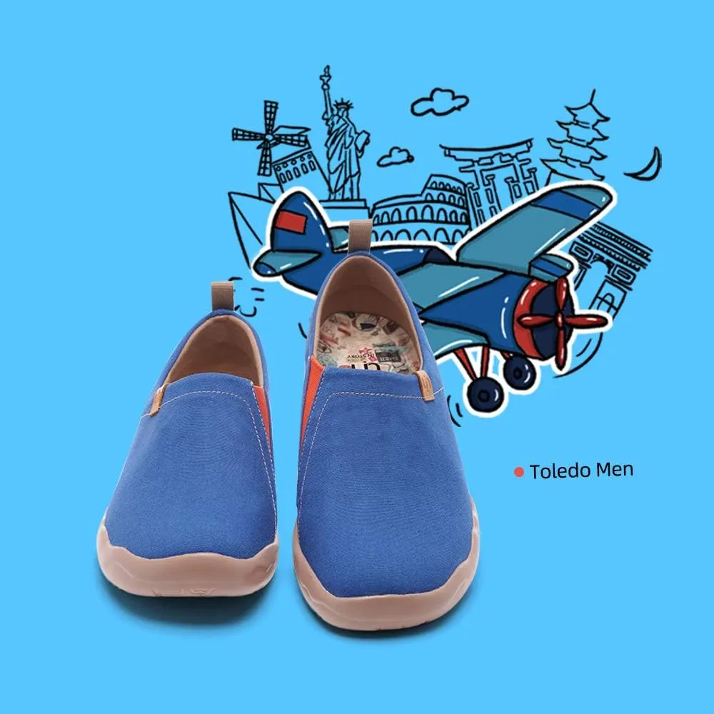 UIN Men's Art Design Travel Shoes Slip On Casual Loafers Stylish Lightweight Comfort Fashion Sneaker