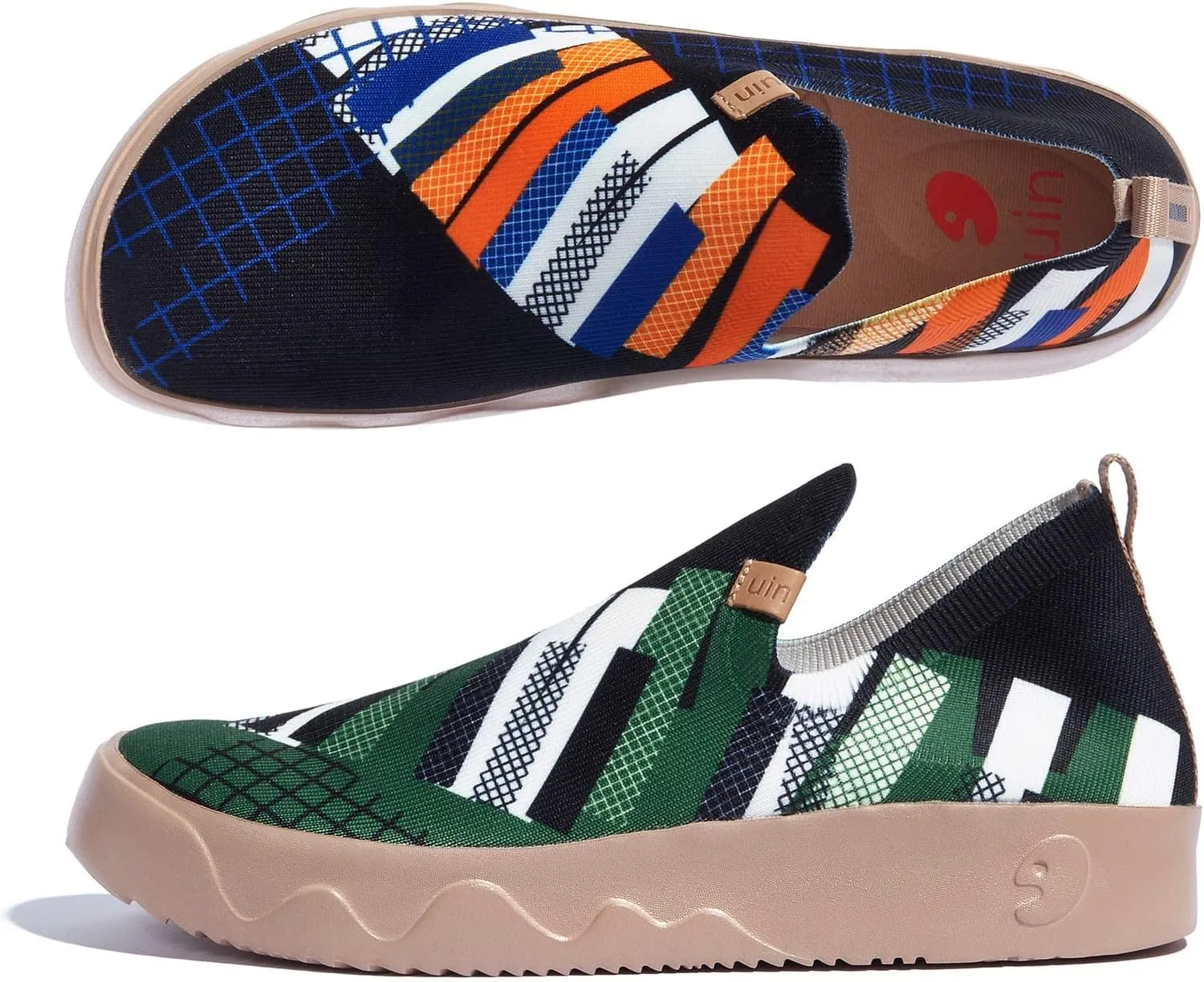 UIN Men's Casual Loafers Slip Ons Comfortable Art Painted Travel Fashion Sneakers Fuerteventura