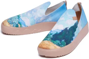 UIN Men's Casual Loafers Slip Ons Comfortable Art Painted Travel Fashion Sneakers Fuerteventura
