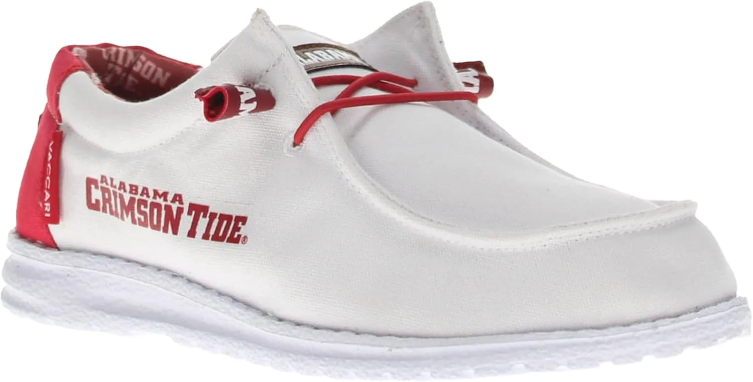 Vaccari Women's Kate NCAA Slip-On Canvas Loafers | Comfortable & Light-Weight Casual Shoes