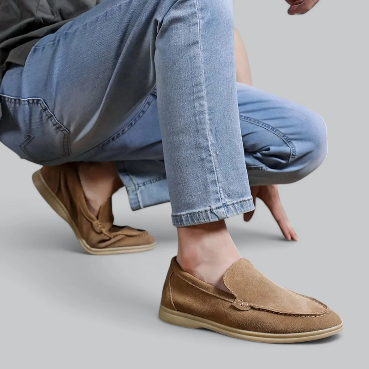 Valenti | Leather Suede Loafers - Soft Slip-On Shoes