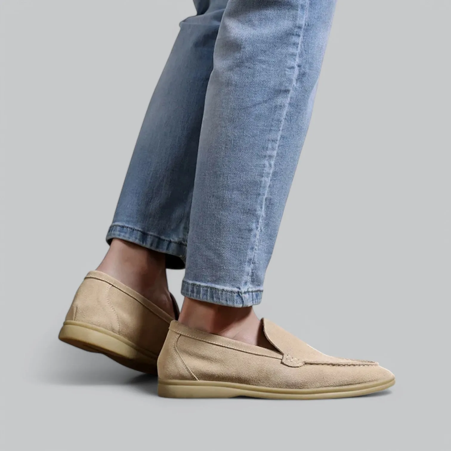 Valenti | Leather Suede Loafers - Soft Slip-On Shoes