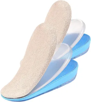 VALICLUD 1 Pair Height Increasing Gel Heel Cushions Layers Adjustable Wedge Inserts for Women Comfortable Shock Absorption for All Shoe Height for Any Occasion