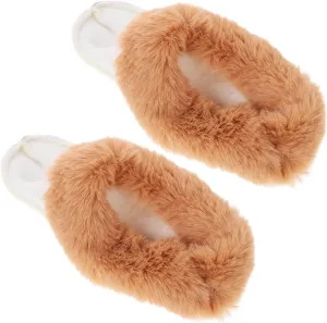 Velvet Shoe Covers Winter Shoe Pads Fur Liners for Detachable Inserts Insole Women Thick Fluffy Fuzzy