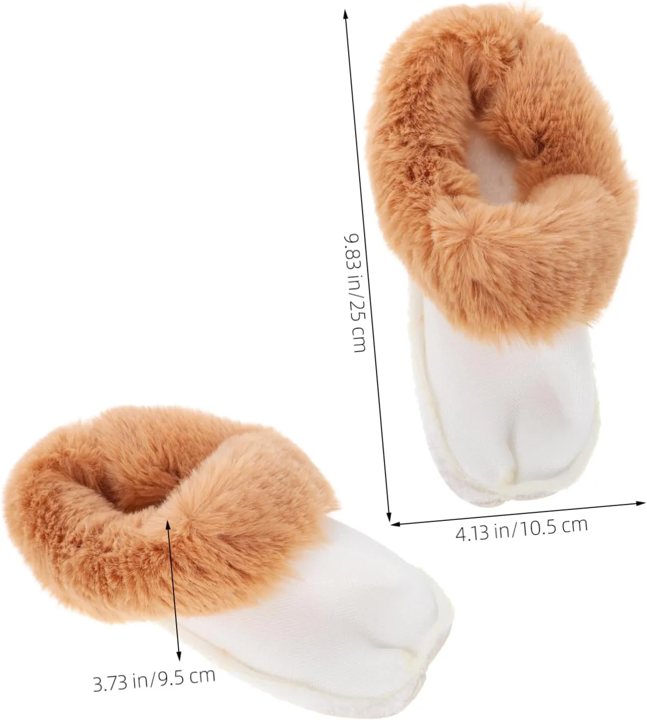 Velvet Shoe Covers Winter Shoe Pads Fur Liners for Detachable Inserts Insole Women Thick Fluffy Fuzzy