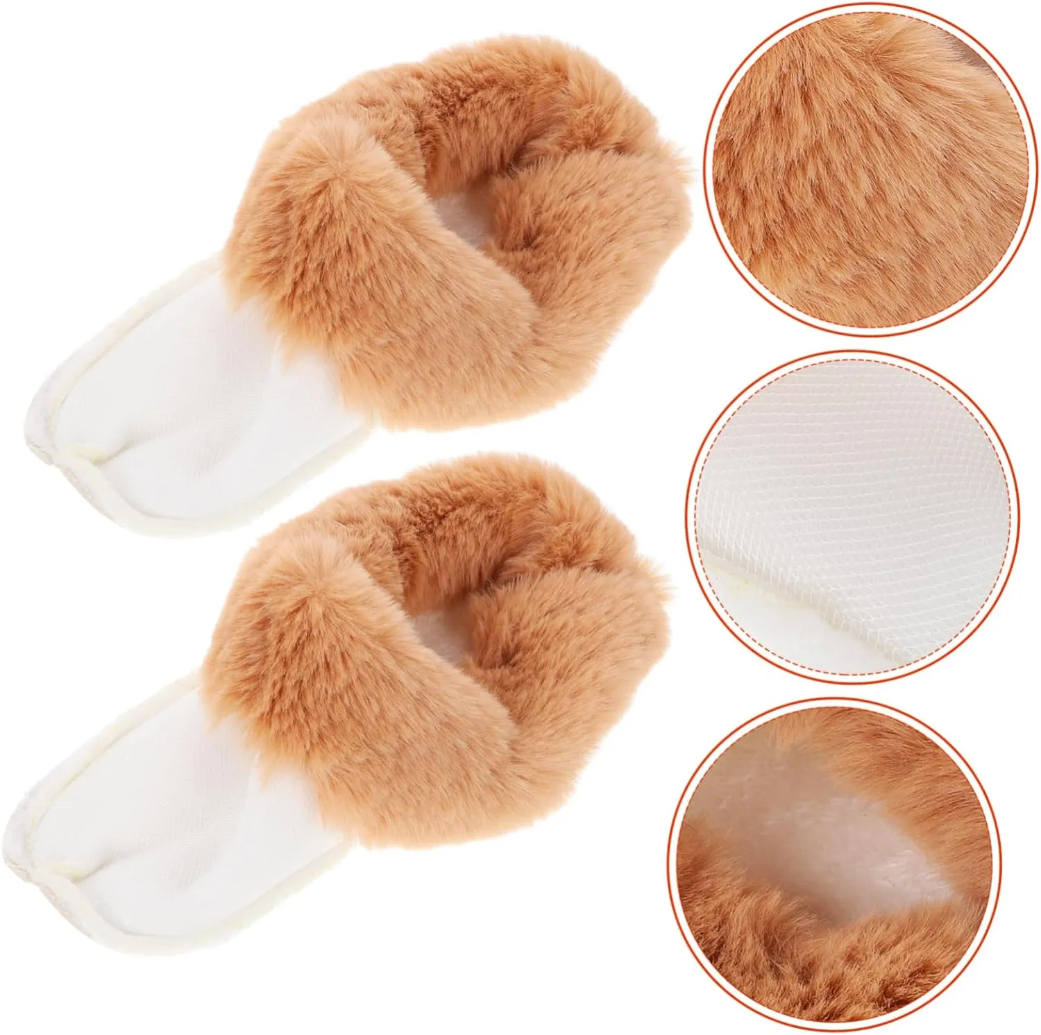 Velvet Shoe Covers Winter Shoe Pads Fur Liners for Detachable Inserts Insole Women Thick Fluffy Fuzzy