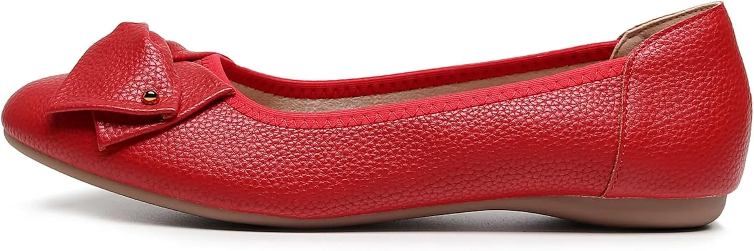 VenusCelia Women's Bows Dance Flats Shoes