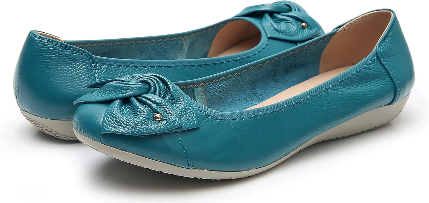 VenusCelia Women's Bows Dance Flats Shoes