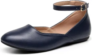 VenusCelia Women's Serenity Strap Flats Shoe