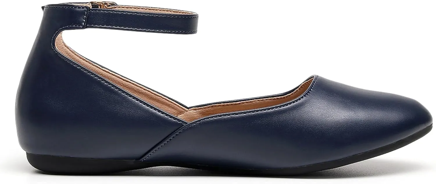 VenusCelia Women's Serenity Strap Flats Shoe