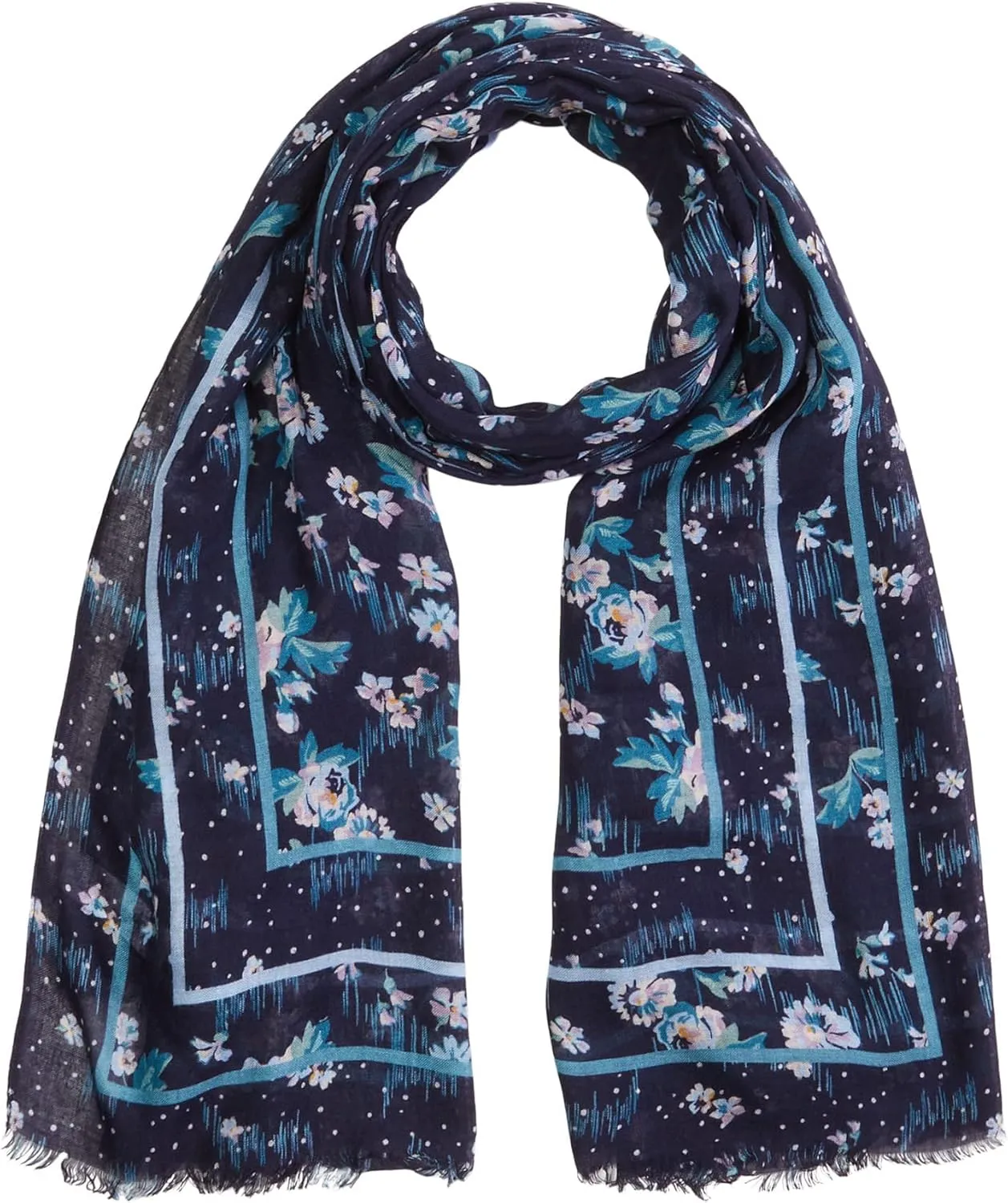 Vera Bradley Women's Lightweight Soft Fringe Scarf