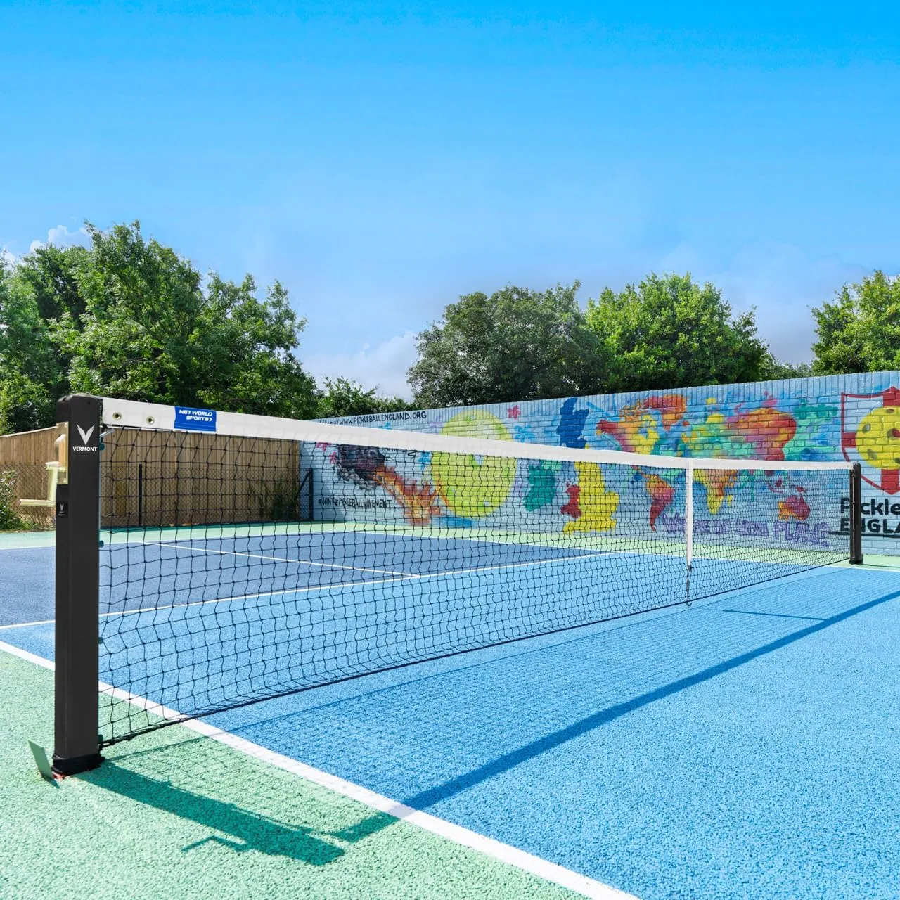 Vermont Pickleball Posts | Regulation Size, Weatherproof Steel Posts with Optional Ground Sockets - Posts Only