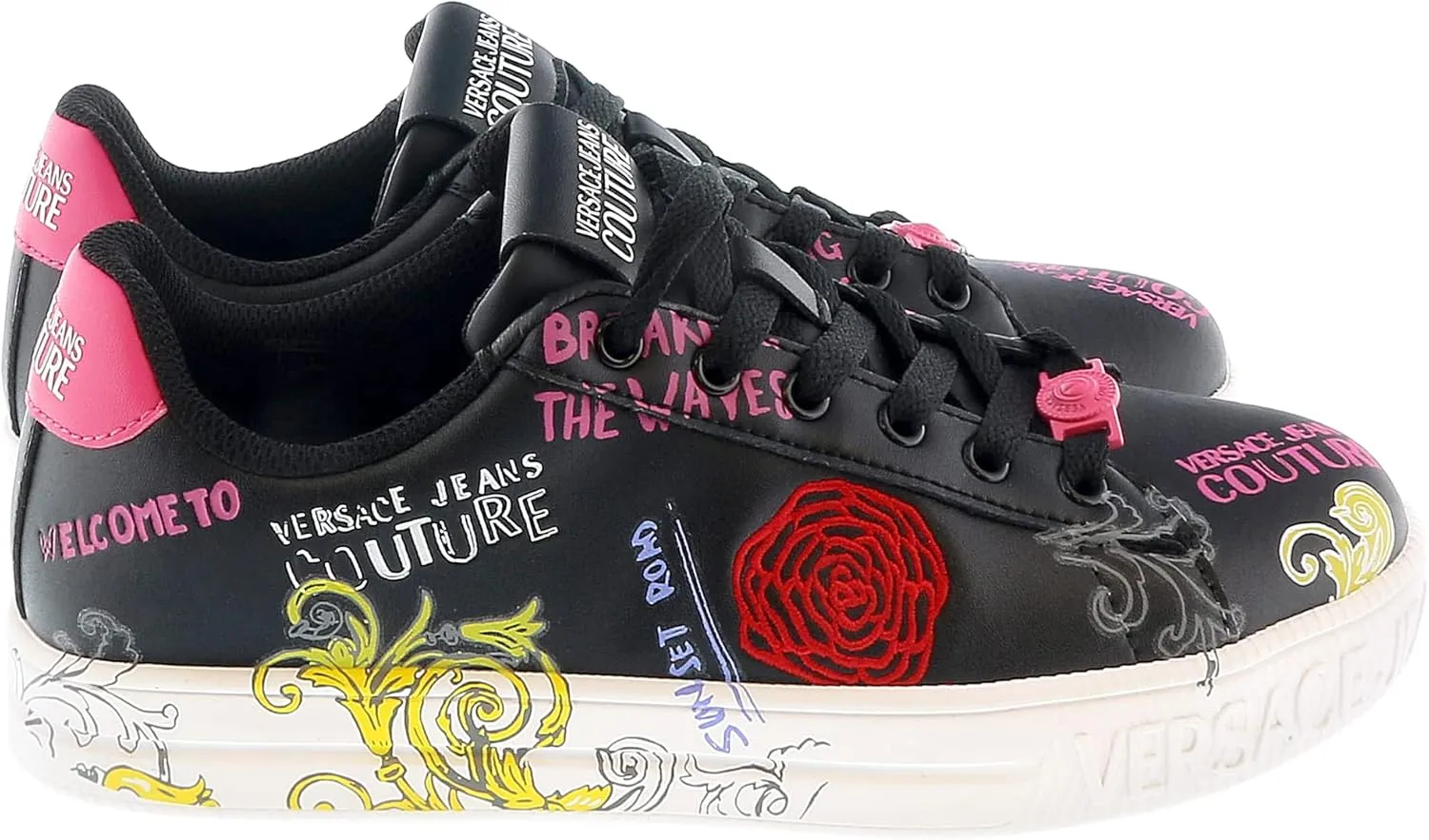 VERSACE JEANS COUTURE Printed Fashion Court Sneakers- for womens