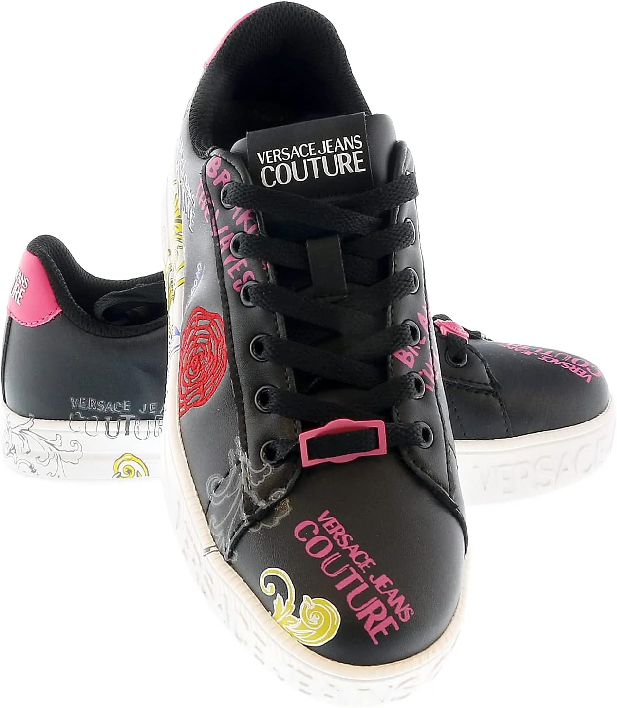 VERSACE JEANS COUTURE Printed Fashion Court Sneakers- for womens