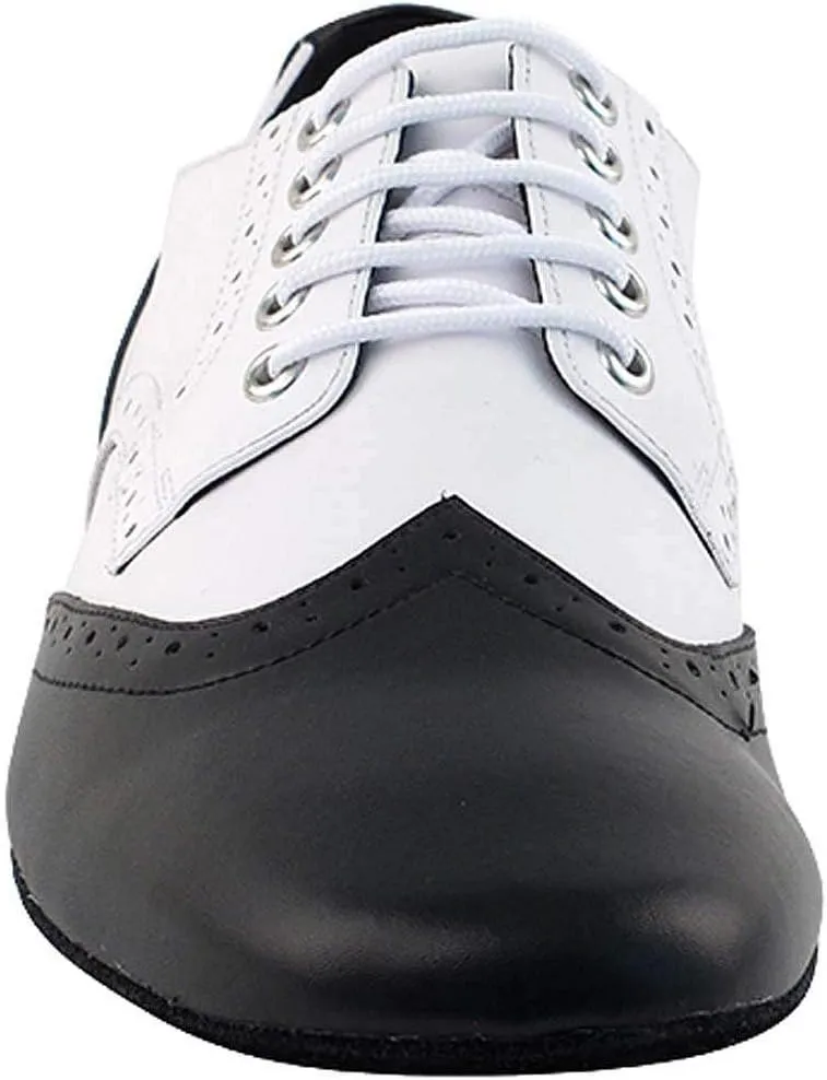 Very Fine Dance Shoes Men's Ballroom Salsa Standard & Smooth Black & White Dance Shoes Comfortable (Bundle of 4)
