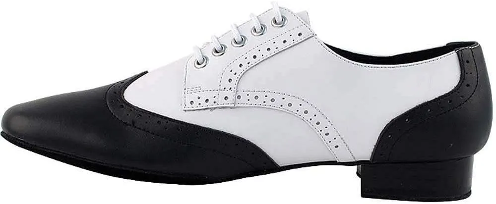 Very Fine Dance Shoes Men's Ballroom Salsa Standard & Smooth Black & White Dance Shoes Comfortable (Bundle of 4)