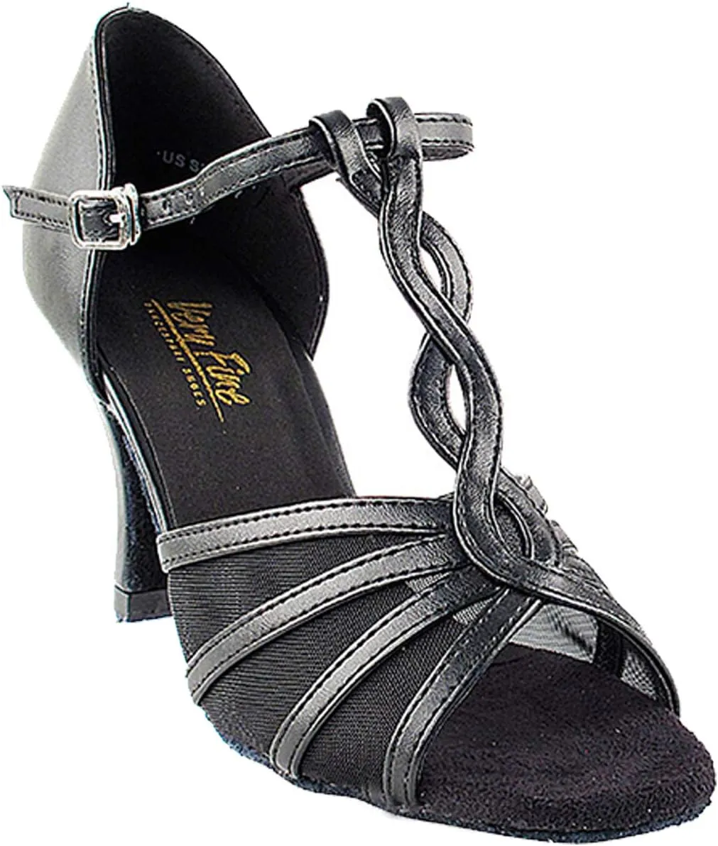 Very Fine Women's Ballroom Dance Shoes Tango Wedding Salsa Shoes 1692EB Comfortable Dance Shoes 2.5" [Bundle of 5]