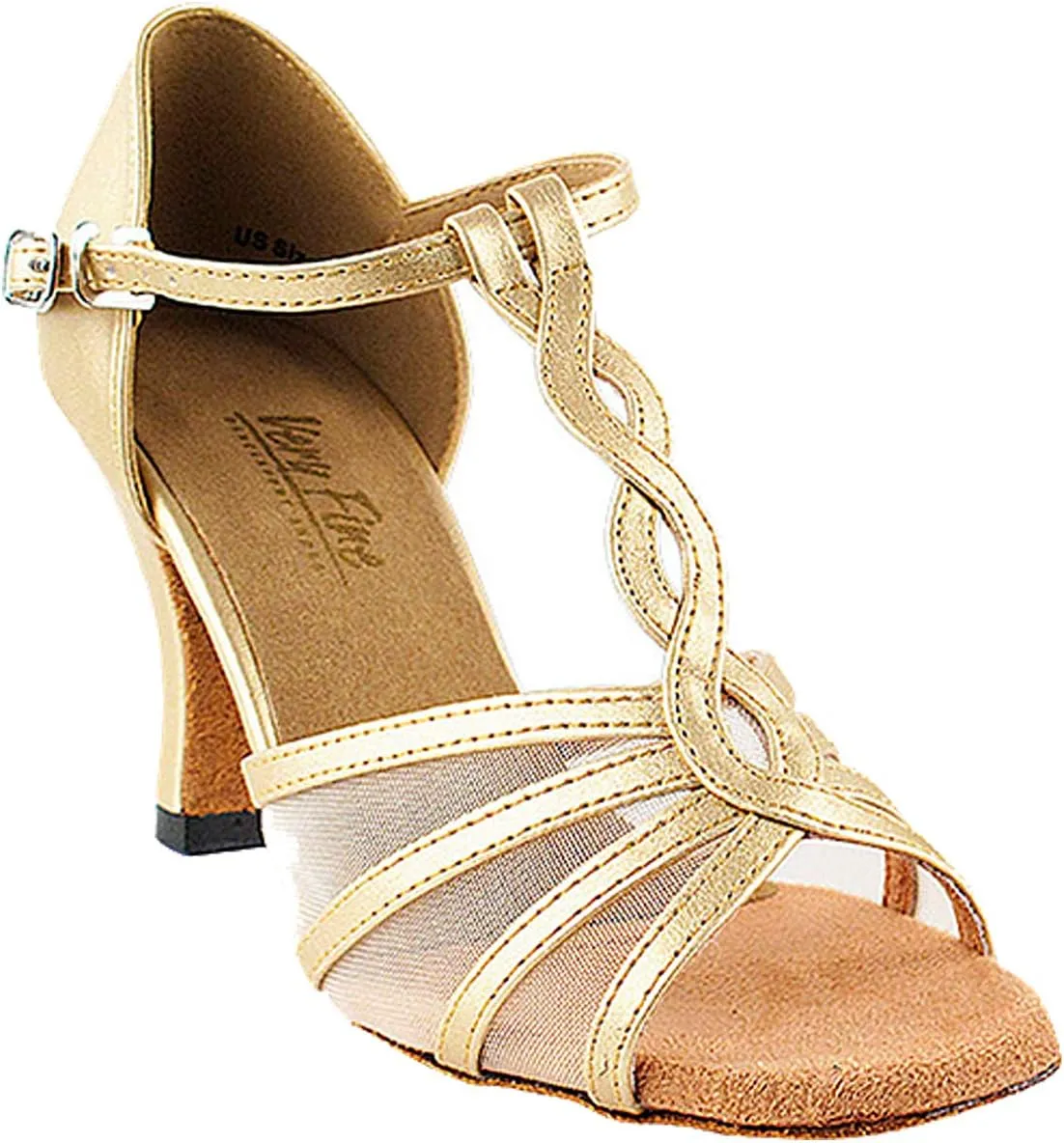 Very Fine Women's Ballroom Dance Shoes Tango Wedding Salsa Shoes 1692EB Comfortable Dance Shoes 2.5" [Bundle of 5]