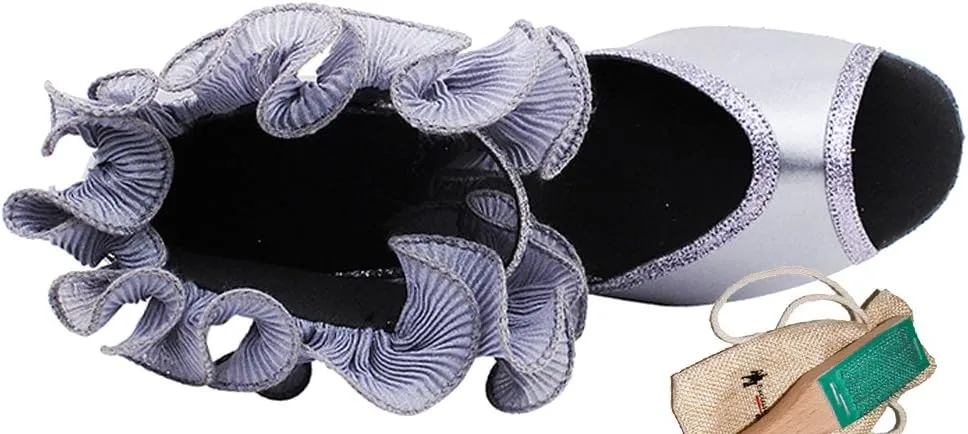 Very Fine Women's Ballroom Dance Shoes Tango Wedding Salsa Shoes Sera7013EB Comfortable Dance Shoes 2.5"[Bundle of 5]