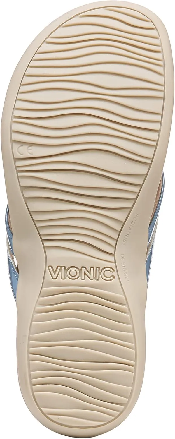 Vionic Women's Rest Bella X Flip Flop-Comfotable Slide On Toe Posts Sandals with Orthotic Insole Arch Support, Medium and Wide Widths, Sizes 5-11, Women's Sandals