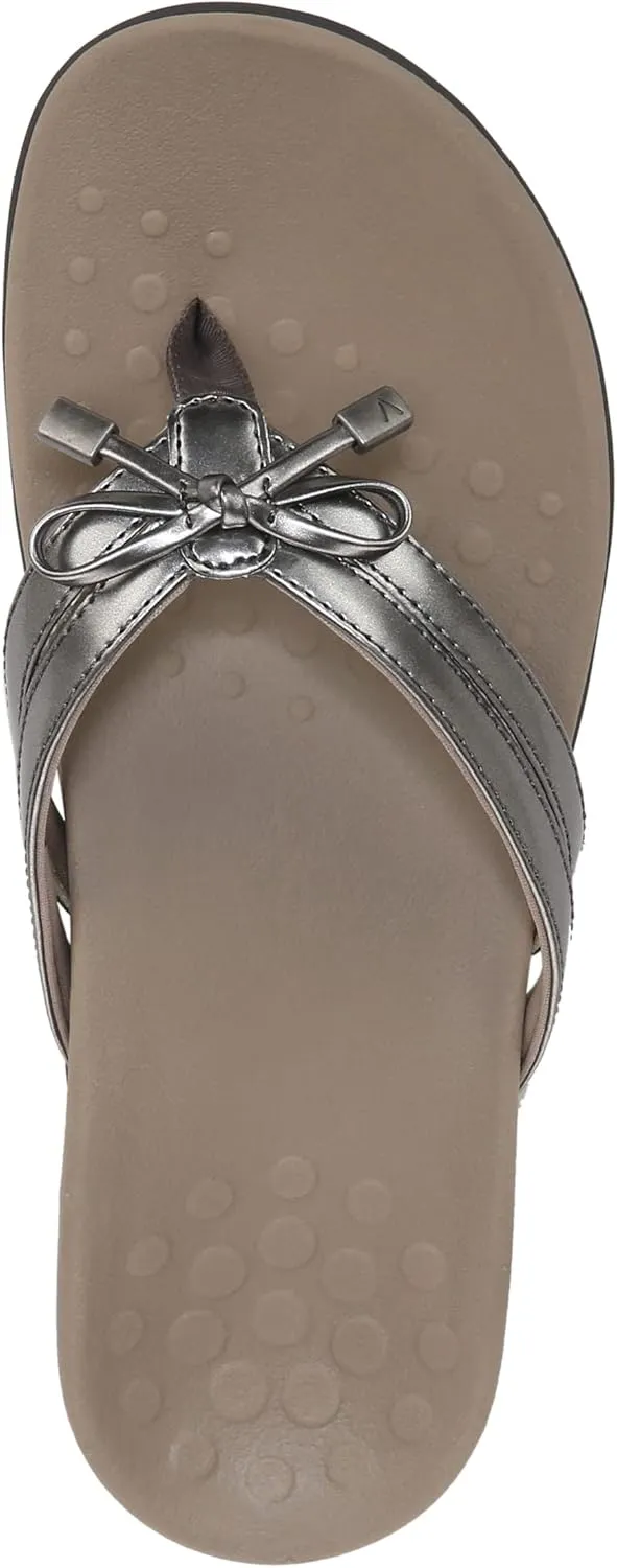 Vionic Women's Rest Bella X Flip Flop-Comfotable Slide On Toe Posts Sandals with Orthotic Insole Arch Support, Medium and Wide Widths, Sizes 5-11, Women's Sandals