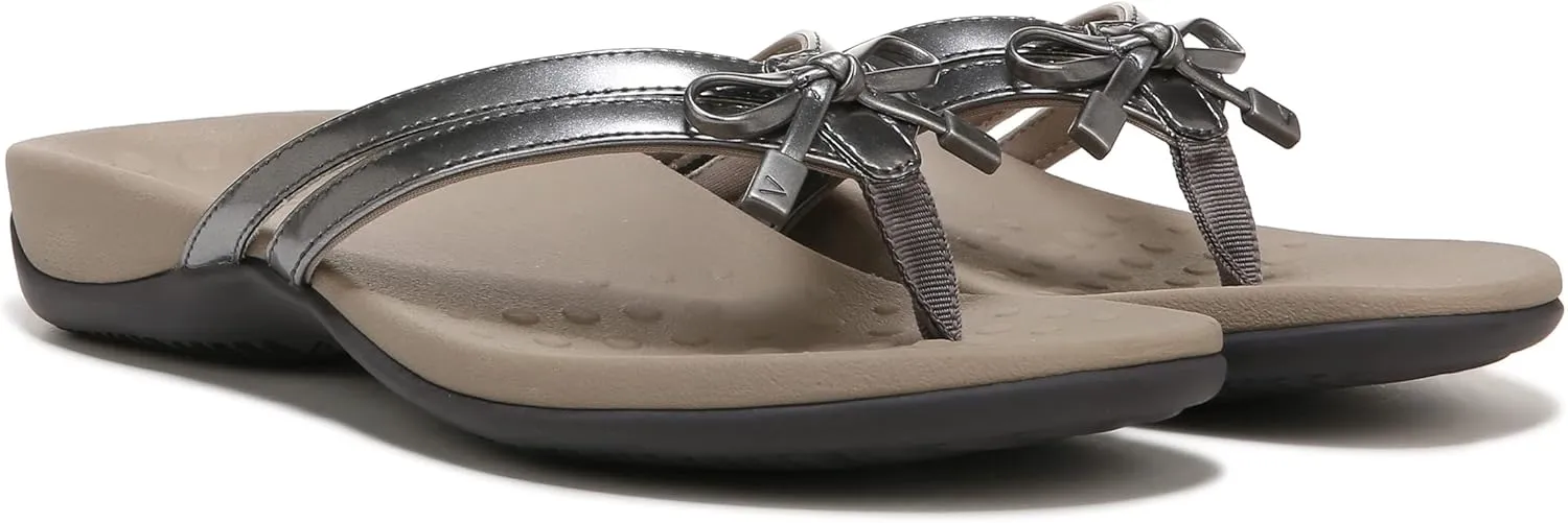 Vionic Women's Rest Bella X Flip Flop-Comfotable Slide On Toe Posts Sandals with Orthotic Insole Arch Support, Medium and Wide Widths, Sizes 5-11, Women's Sandals