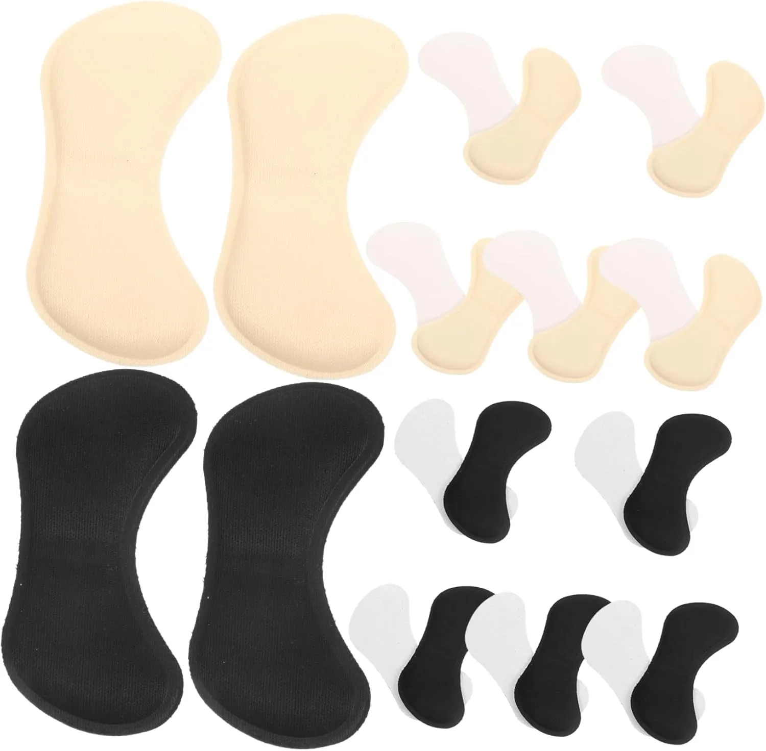 Visible Heel Liners for Women 12 Pairs Adhesive Inserts Heel Pad Inserts Anti-Friction Comfortable for High Heels Sandals Slippers