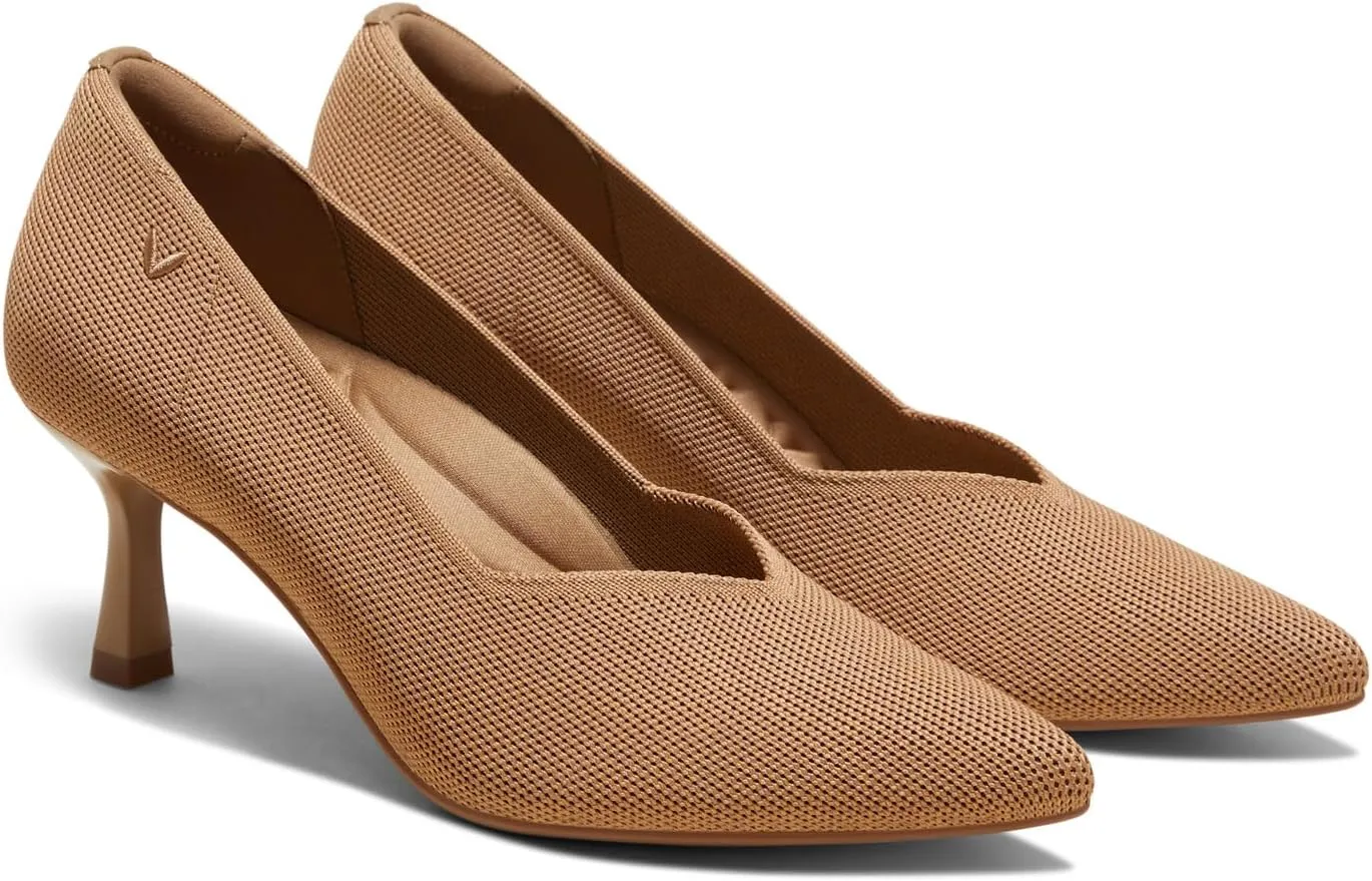 VIVAIA Anna Women's Pumps Mid Heels Pointed Toe Shoes for Women Comfortable Office Work Dress Shoes