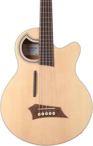 Warwick RockBass Alien Standard 5-string Acoustic-electric Bass Guitar - Natural Transparent Satin