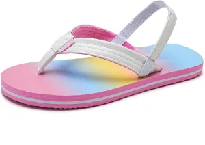WateLves Toddler Flip Flops Girls Boys Sandals Shoes Kids Slip on Summer Sandals for Bath Shower Beach Pool (Toddler/Little Kid/Big Kid)