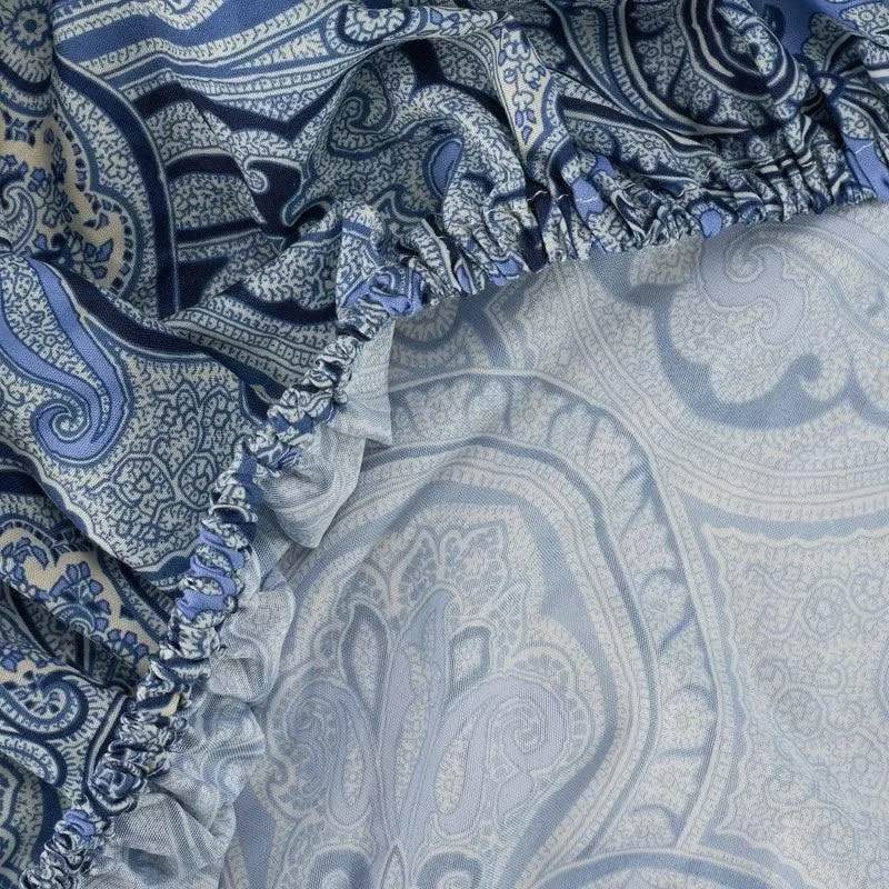 WAVERLY Paddock Shawl Cooling Design Bedding Sheets & Pillowcases 4 Piece Set, Porcelain, Full