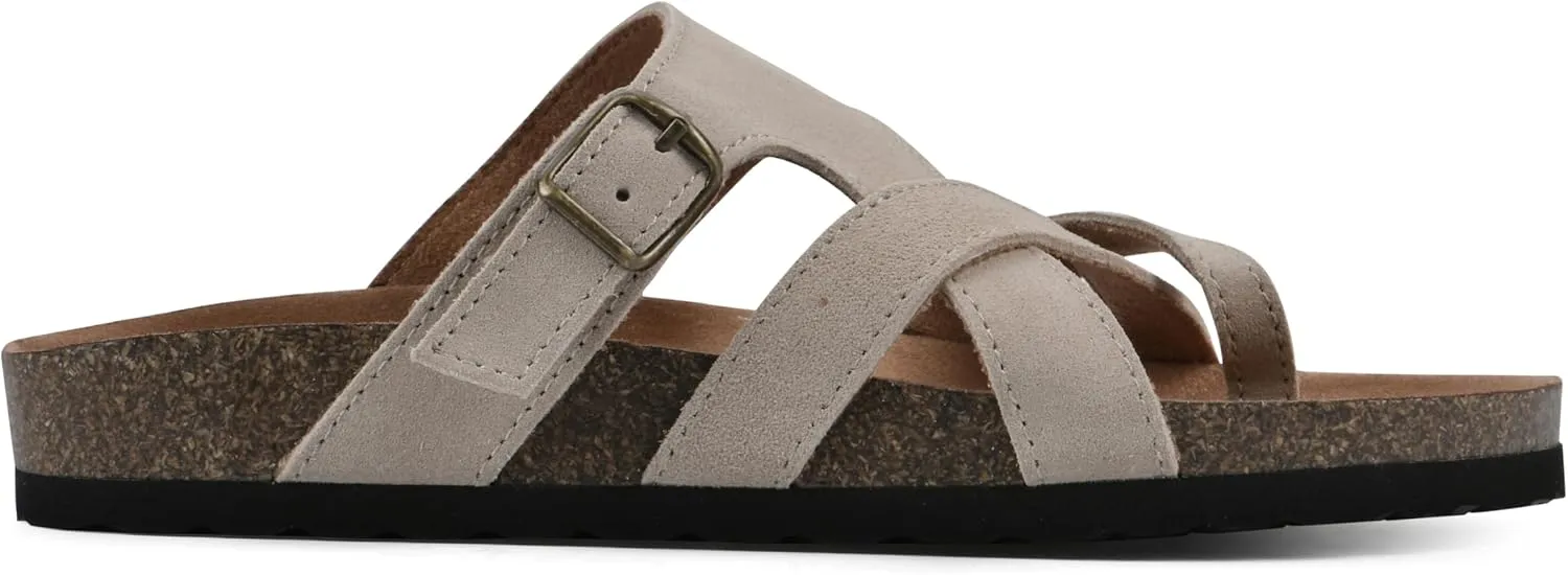 WHITE MOUNTAIN Women's Graph Flat Sandal