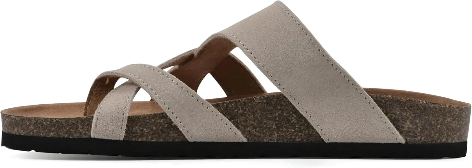 WHITE MOUNTAIN Women's Graph Flat Sandal