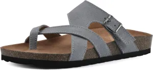 WHITE MOUNTAIN Women's Graph Flat Sandal