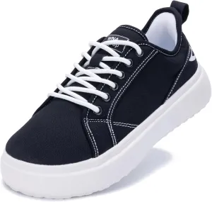 Women Wide Toe Sneakers Lightweight Walking Shoes Canvas Comfortable Loafers