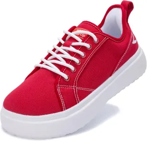 Women Wide Toe Sneakers Lightweight Walking Shoes Canvas Comfortable Loafers