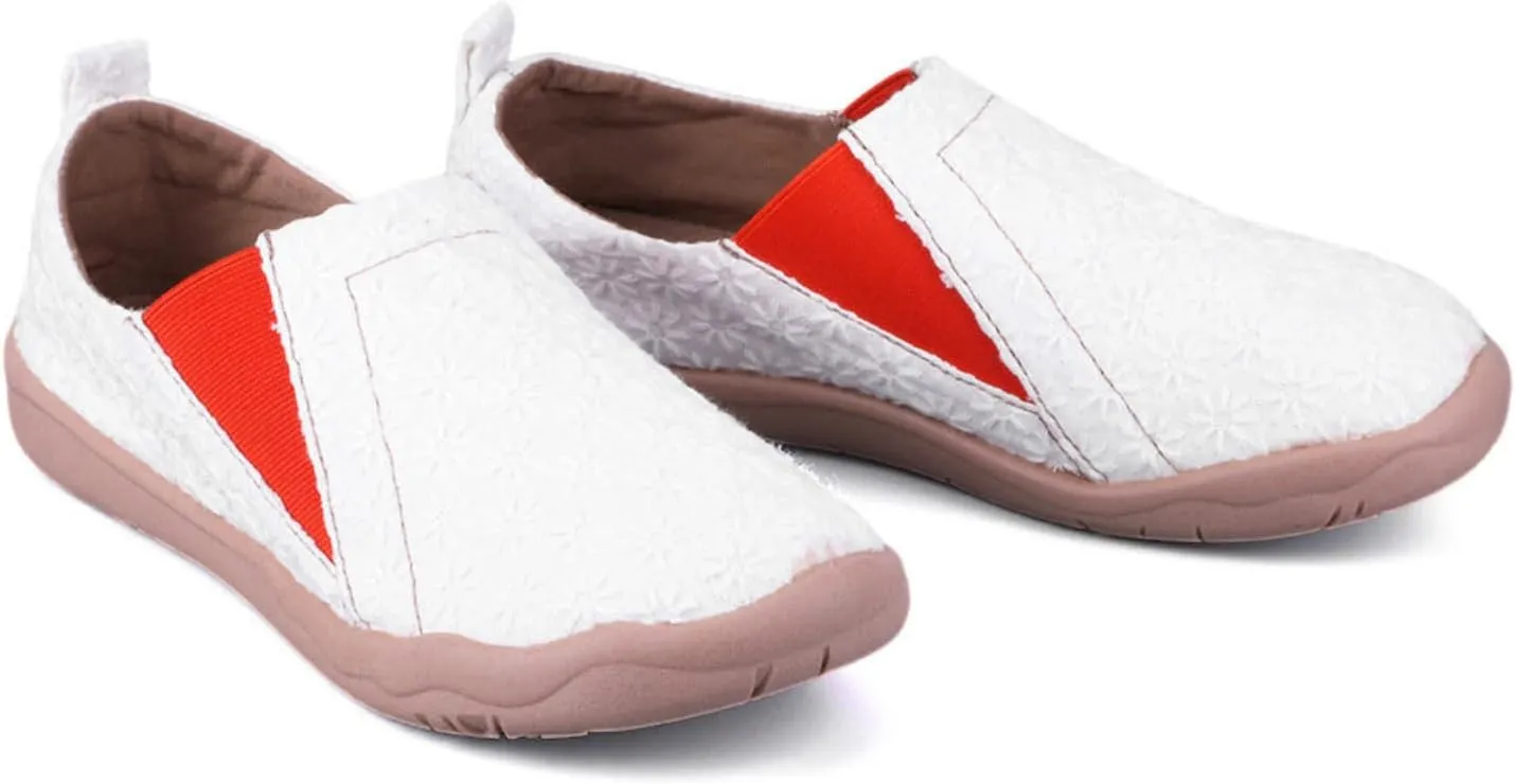 Women's Art Painted Casual Loafers, Extra Wide Slip-on Diabetic Shoes for Women, Comfortable Canvas Arch Support Walking Shoes