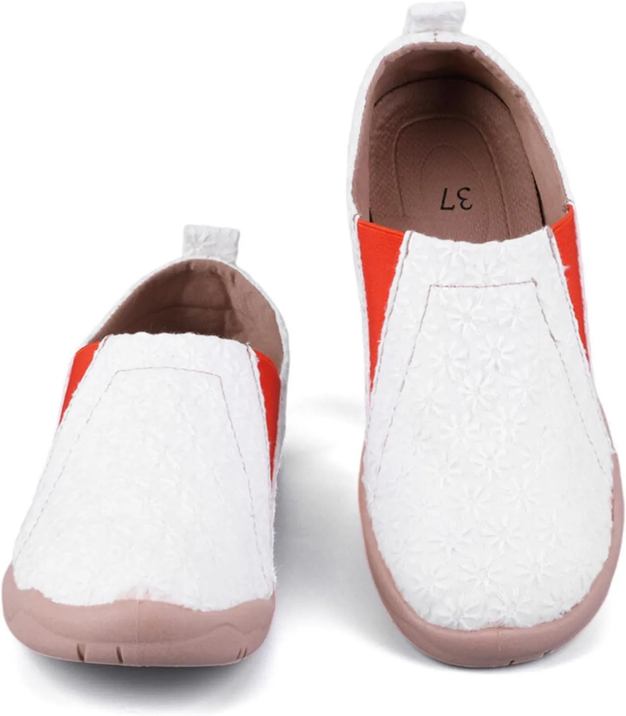 Women's Art Painted Casual Loafers, Extra Wide Slip-on Diabetic Shoes for Women, Comfortable Canvas Arch Support Walking Shoes
