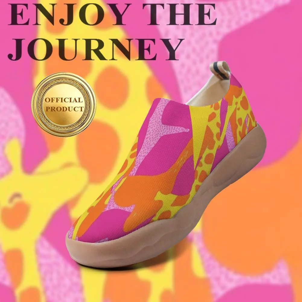 Women's Art Travel Shoes Knitted Slip-on Comfortable Sneakers Art Series