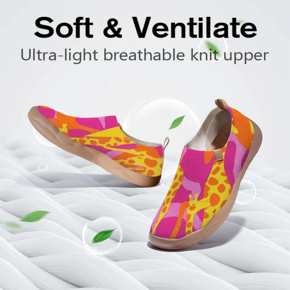 Women's Art Travel Shoes Knitted Slip-on Comfortable Sneakers Art Series
