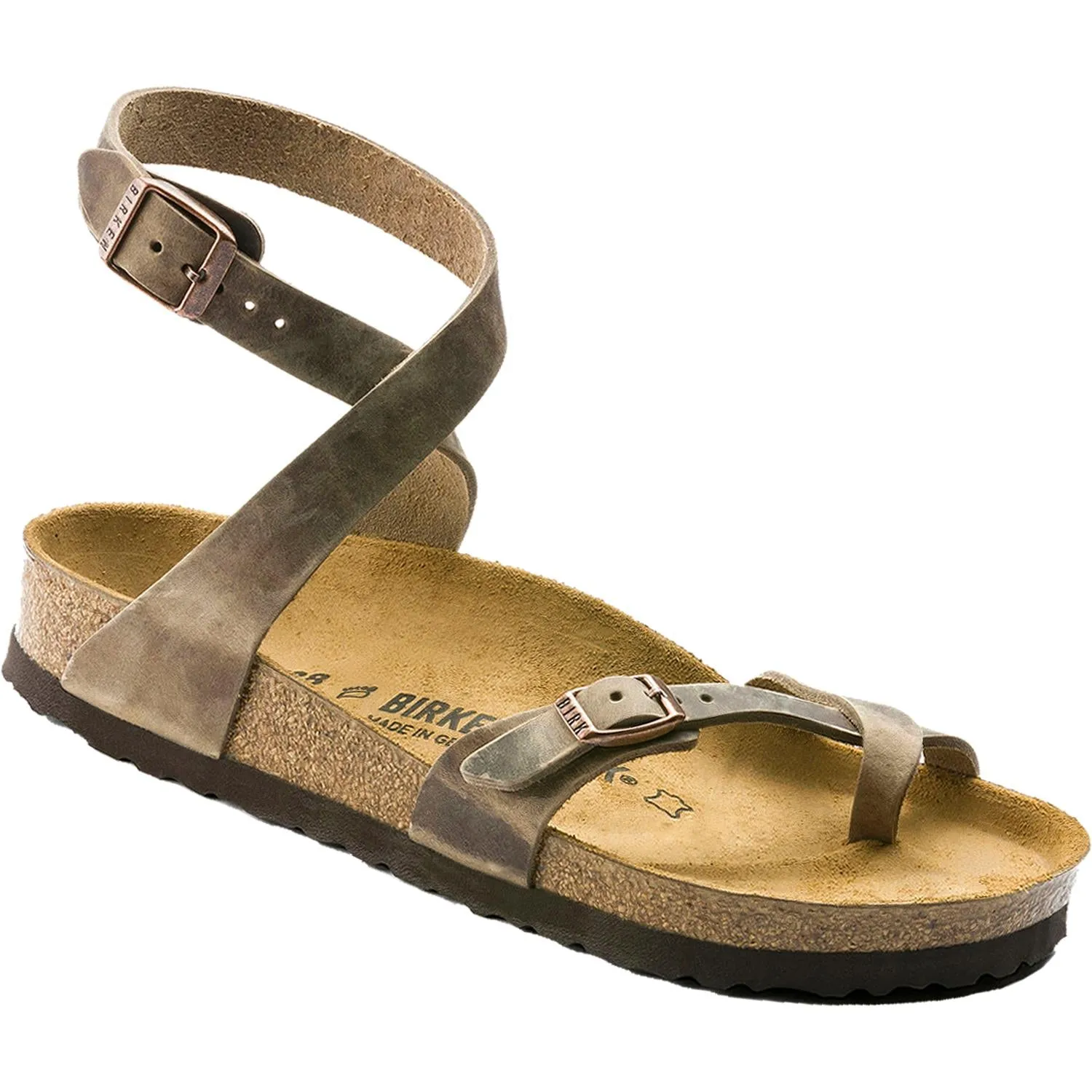Women's Birkenstock Yara Tobacco Oiled Leather