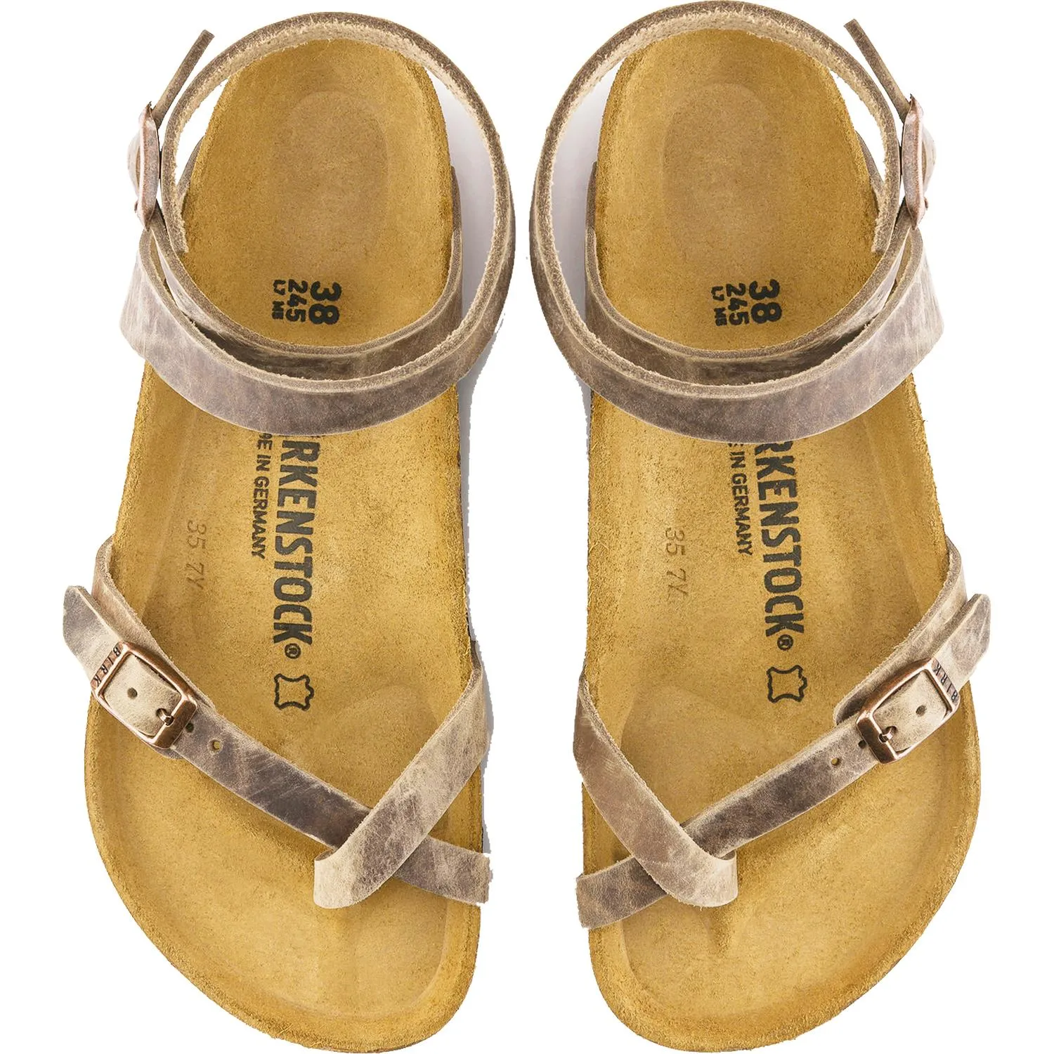 Women's Birkenstock Yara Tobacco Oiled Leather