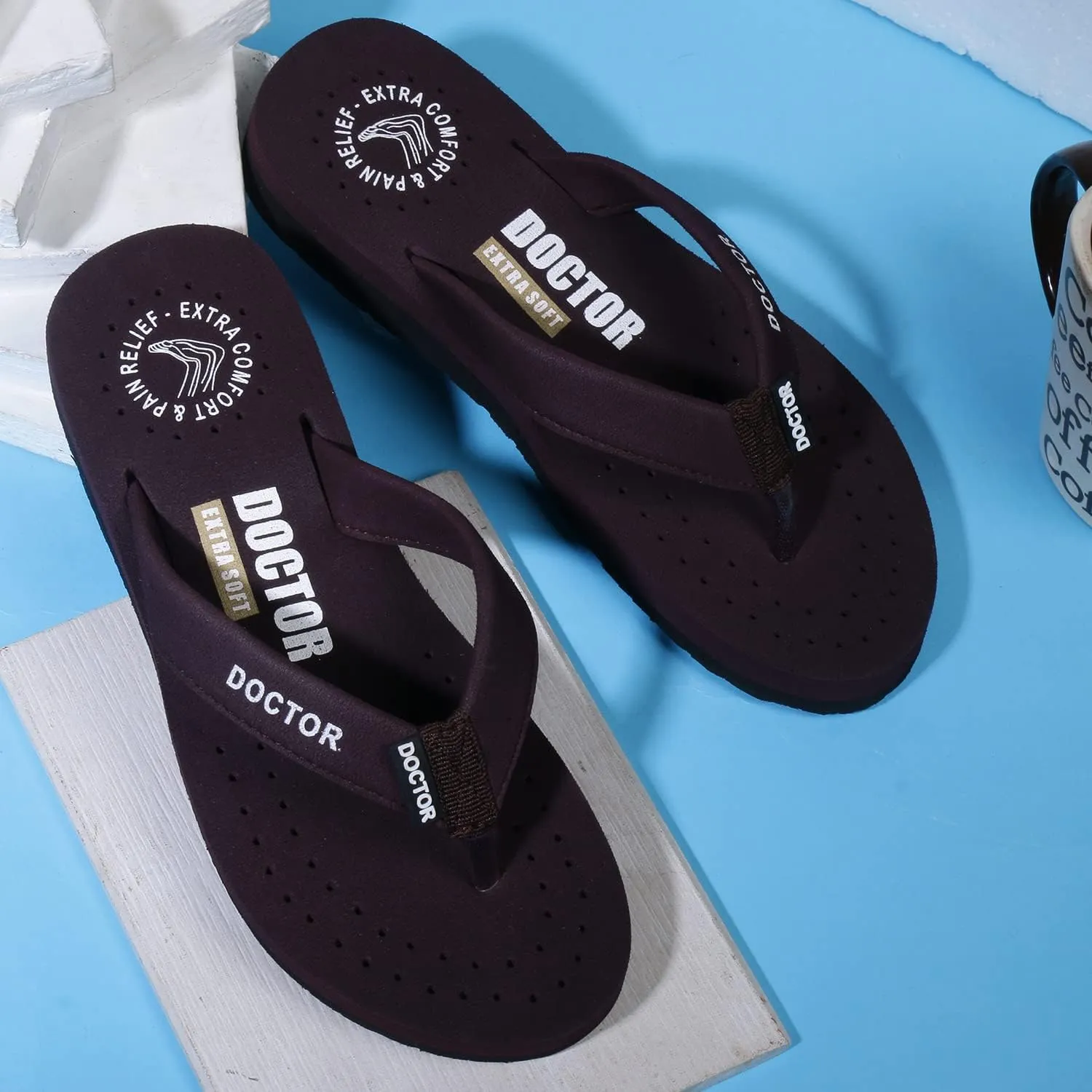 Women's Care Orthopaedic Diabetic Comfortable MCR Flip-Flop Slippers D-16