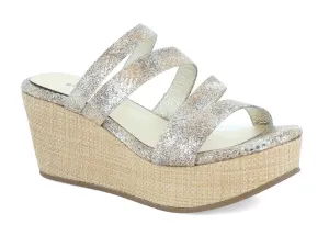 WOMEN'S CHOCOLAT BLU WAVY TAN SNAKE PLATFORM SUMMER SANDAL