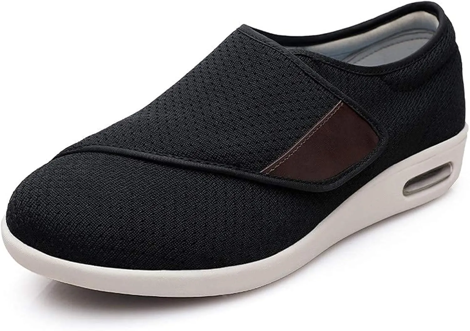 Women's Diabetic Shoes Extra Wide Comfortable Adjustable with Non-Slip Air Cushion Bottom for Elderly Swollen Feet Edema