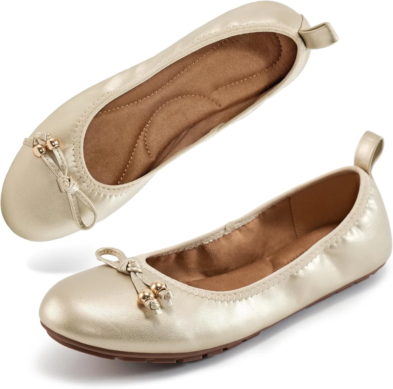 Womens Flats Ballet for Work: Dress Comfortable Walking Flat - Casual Ladies Wedding Shoe