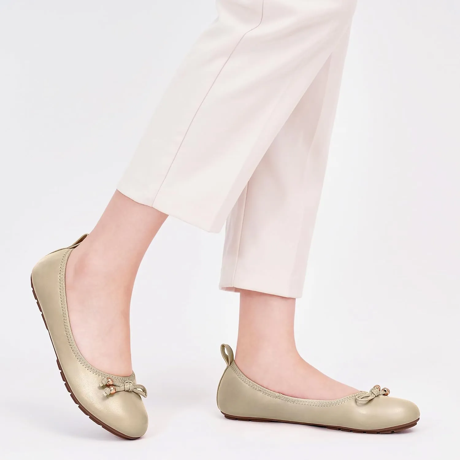 Womens Flats Ballet for Work: Dress Comfortable Walking Flat - Casual Ladies Wedding Shoe