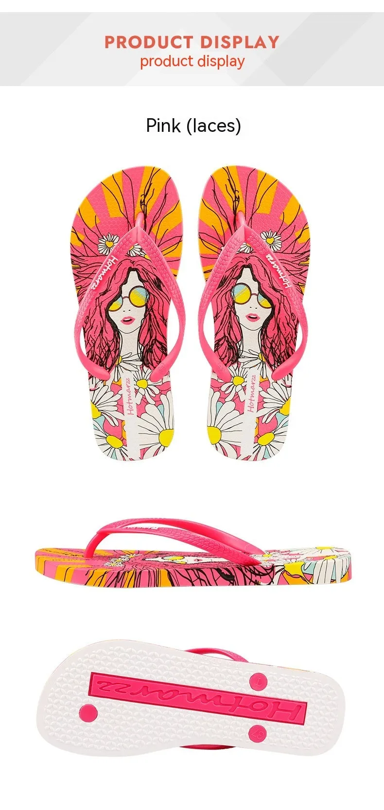 Women's Flip Flops Go Shopping Non-slip